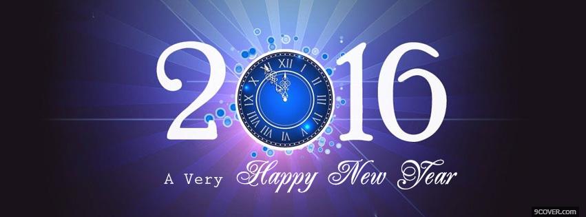 Photo happy new year 2016 beautiful Facebook Cover for Free