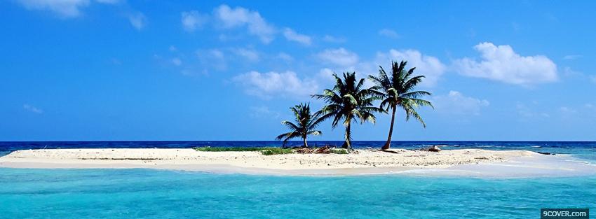Photo belize island nature Facebook Cover for Free