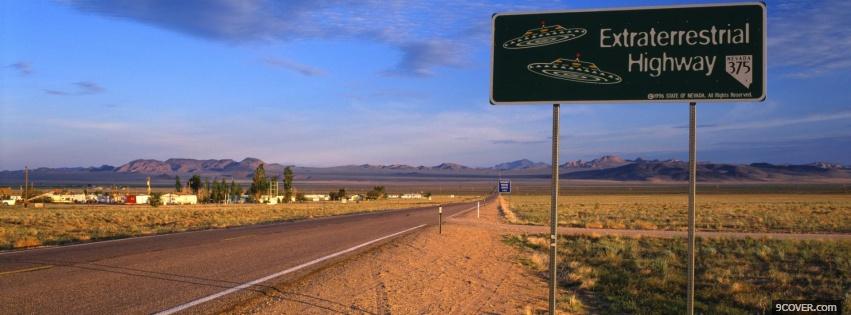 Photo extraterrestrial highway nature Facebook Cover for Free