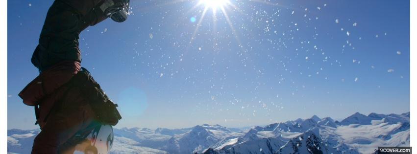 Photo handstand winter nature Facebook Cover for Free