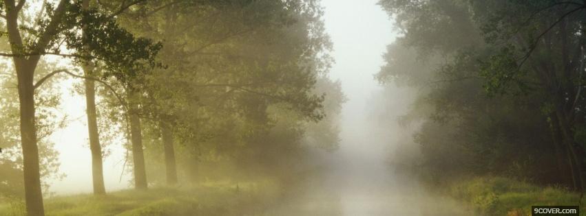 Photo mist nature Facebook Cover for Free