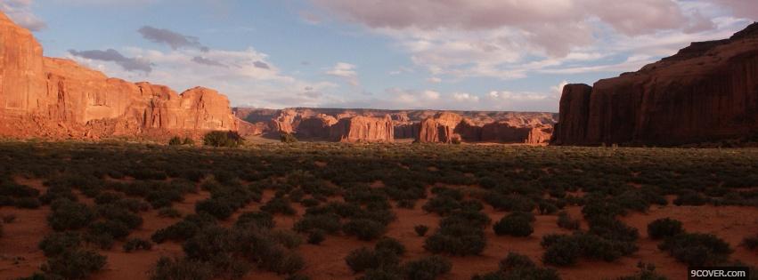 Photo monument valley nature Facebook Cover for Free