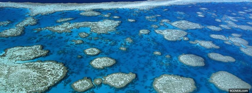 Photo great barrier reef nature Facebook Cover for Free