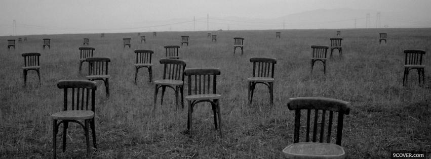 Photo chairs in nature Facebook Cover for Free