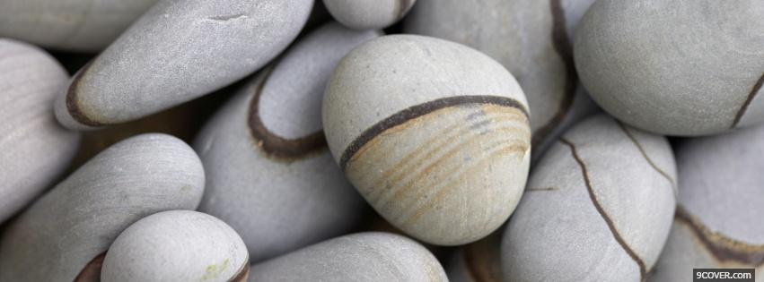 Photo beautiful pebbles nature Facebook Cover for Free