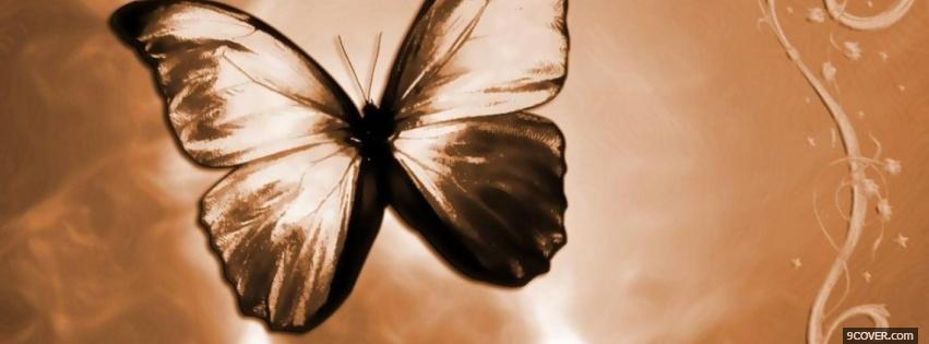 Photo great butterfly nature Facebook Cover for Free