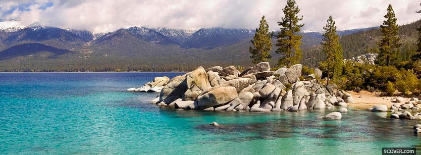Photo lake tahoe nature Facebook Cover for Free