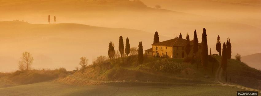 Photo italy nature morning Facebook Cover for Free
