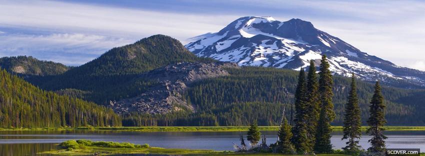 Photo deschutes national forest nature Facebook Cover for Free