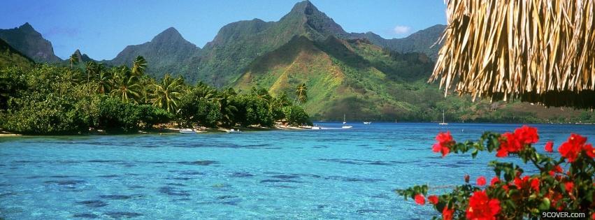 Photo beautiful waters nature Facebook Cover for Free