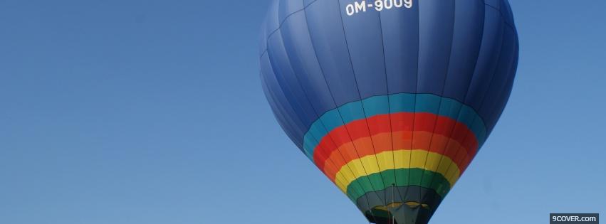 Photo clear sky parachute nature Facebook Cover for Free