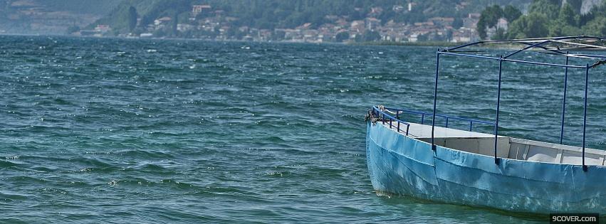 Photo boat in water nature Facebook Cover for Free