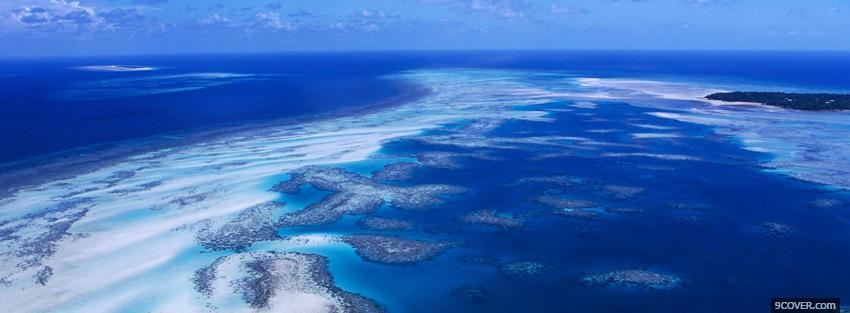 Photo australia coral reef nature Facebook Cover for Free