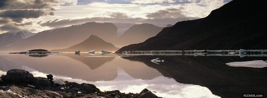 Photo ellesmere island nature Facebook Cover for Free