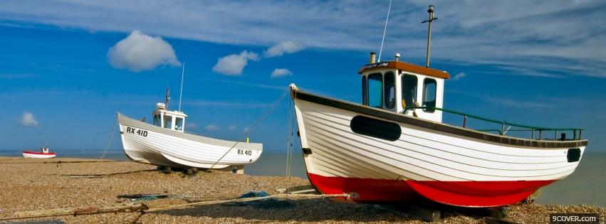 Photo boats nature Facebook Cover for Free