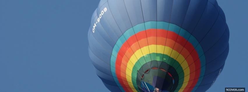 Photo flying parachute nature Facebook Cover for Free