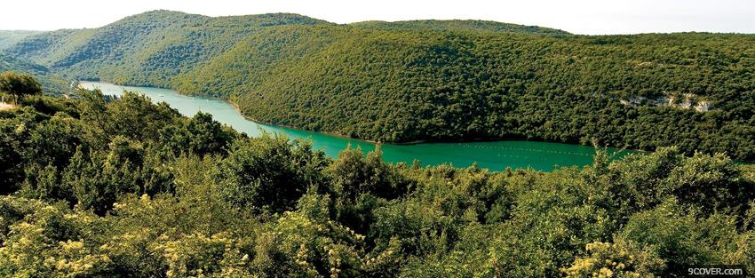 Photo limski kanal nature Facebook Cover for Free
