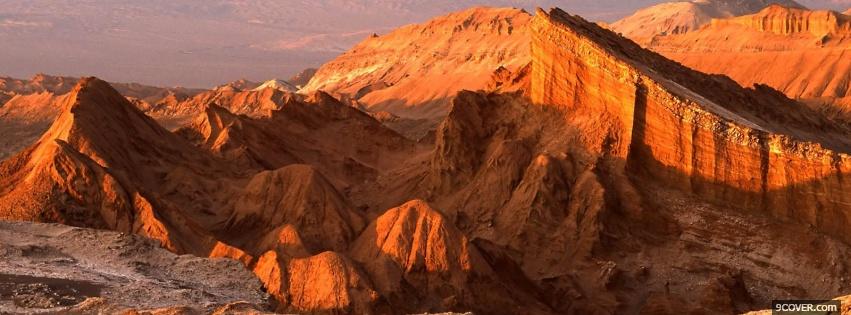 Photo rocky valley nature Facebook Cover for Free