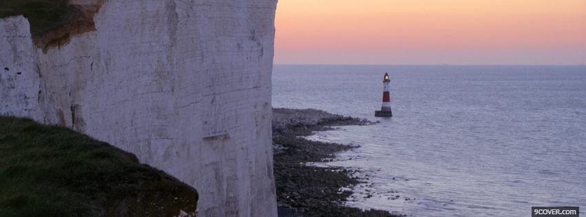Photo beachy head lighthouse nature Facebook Cover for Free