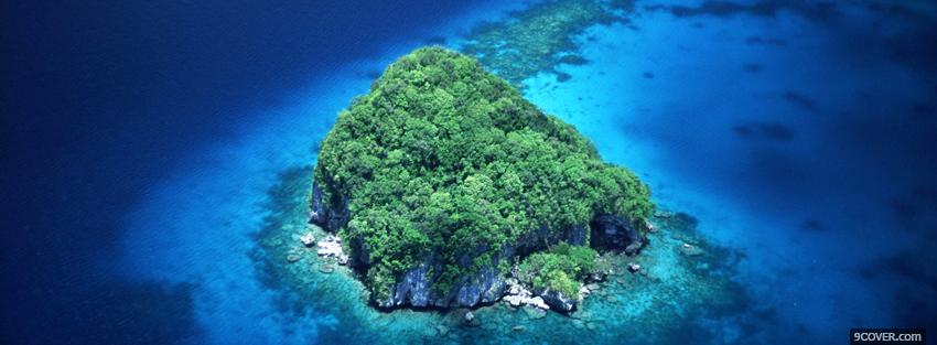 Photo rock islands palau nature Facebook Cover for Free