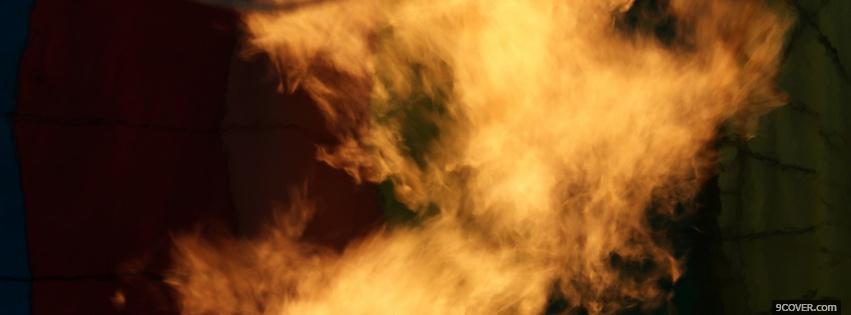 Photo fire nature Facebook Cover for Free