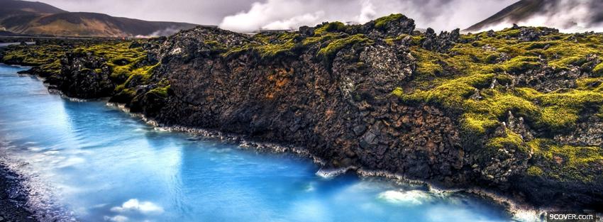 Photo iceland landscape nature Facebook Cover for Free