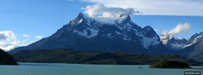 Photo torres del paine mountain Facebook Cover for Free