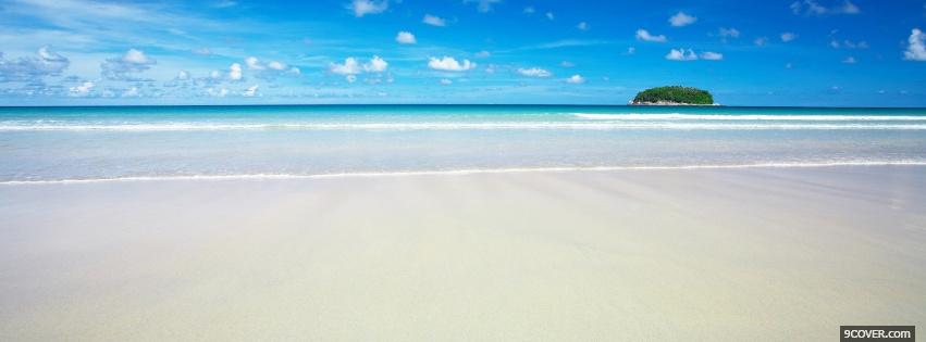Photo beach shore nature Facebook Cover for Free