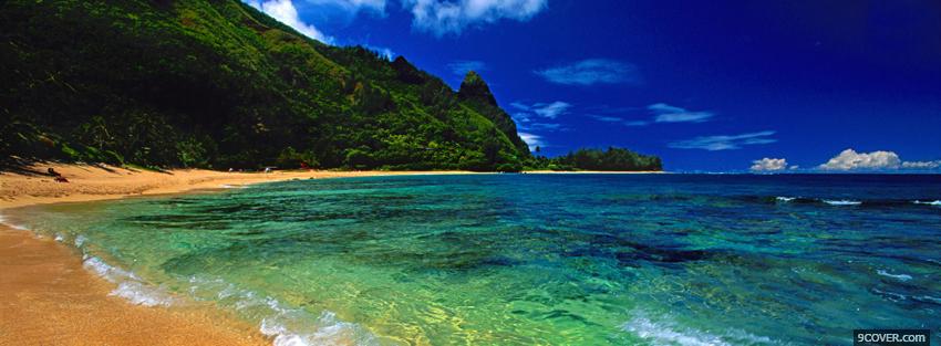 Photo shore stunning nature Facebook Cover for Free
