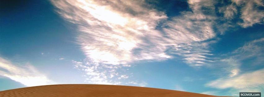 Photo desert and sky nature Facebook Cover for Free
