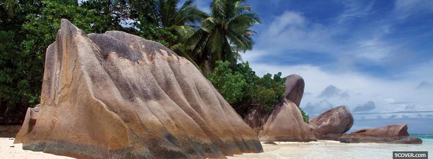 Photo seychelles nature Facebook Cover for Free