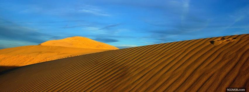 Photo sand desert nature Facebook Cover for Free