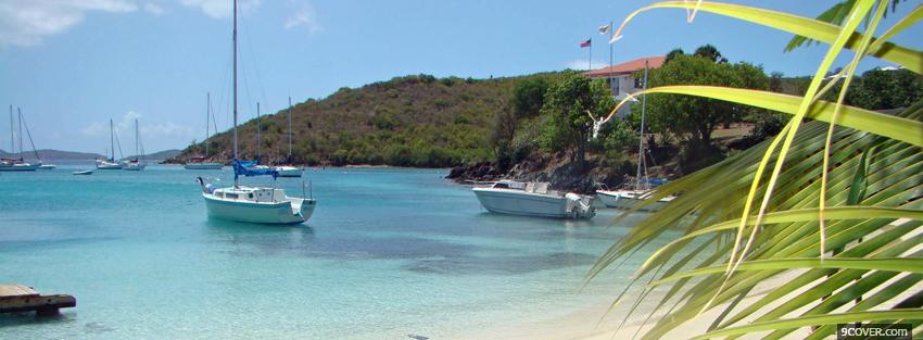 Photo us virgin islands nature Facebook Cover for Free