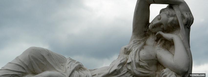 Photo statue sculpture nature Facebook Cover for Free