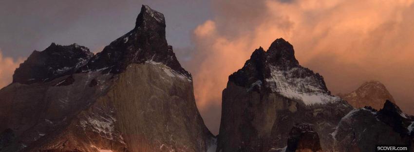 Photo torres del paine nature Facebook Cover for Free
