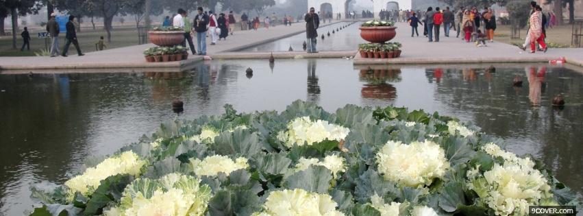 Photo the shalimar gardens nature Facebook Cover for Free