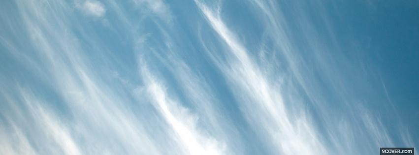 Photo soft clouds nature Facebook Cover for Free