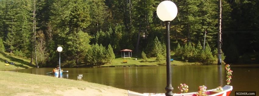 Photo the banjosa lake nature Facebook Cover for Free