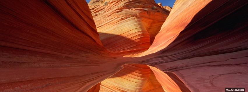 Photo sandstone canyon nature Facebook Cover for Free