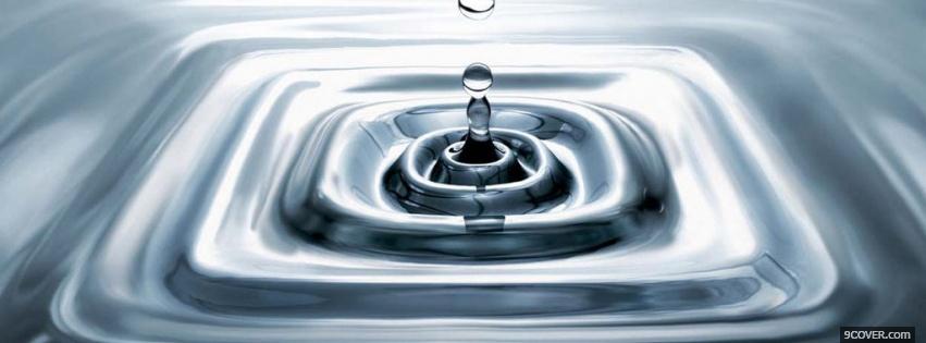 Photo square ripples nature Facebook Cover for Free