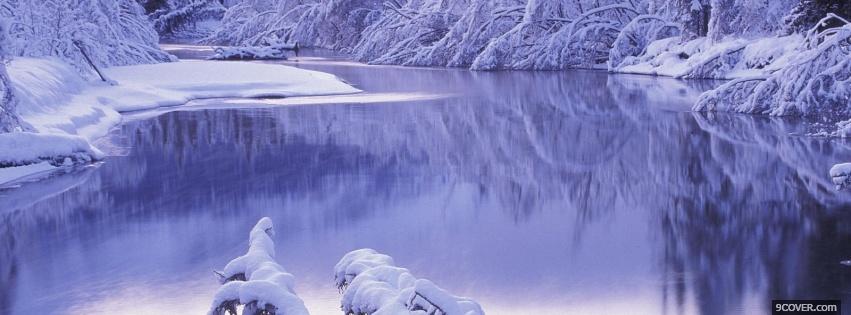 Photo winter season nature Facebook Cover for Free