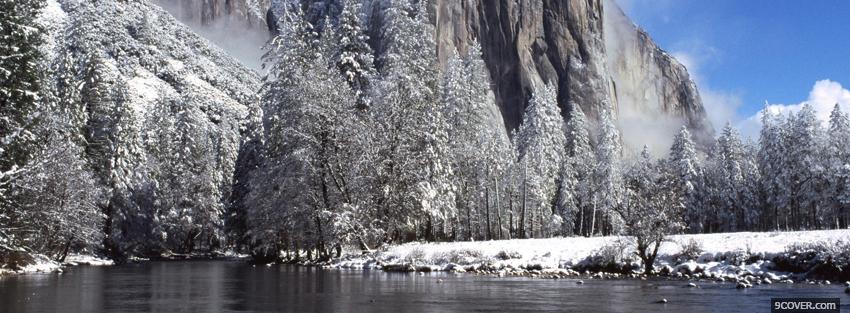 Photo yosemite national park nature Facebook Cover for Free