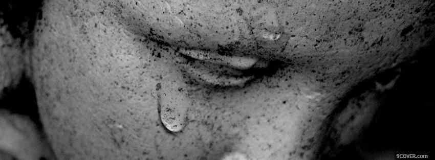 Photo crying statue Facebook Cover for Free
