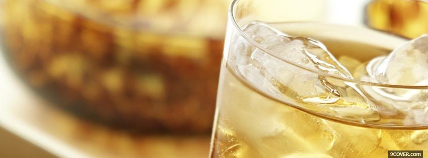 Photo bacardi in a glass Facebook Cover for Free