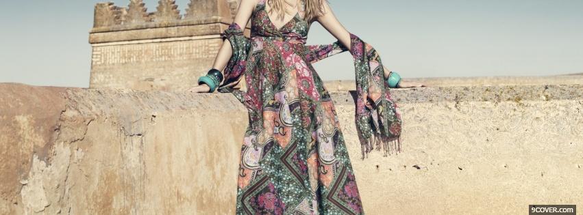 Photo exotic dress fashion Facebook Cover for Free