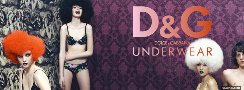 Photo underwear fashion Facebook Cover for Free