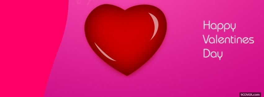 Photo pink fusion valentines day Facebook Cover for Free