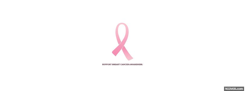 Photo support breast cancer awareness Facebook Cover for Free