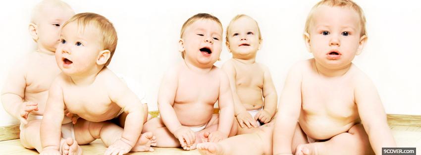 Photo sweet babies Facebook Cover for Free