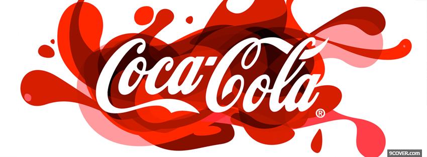 Photo red coca cola Facebook Cover for Free